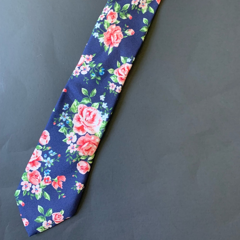 Express men floral formal skinny tie
